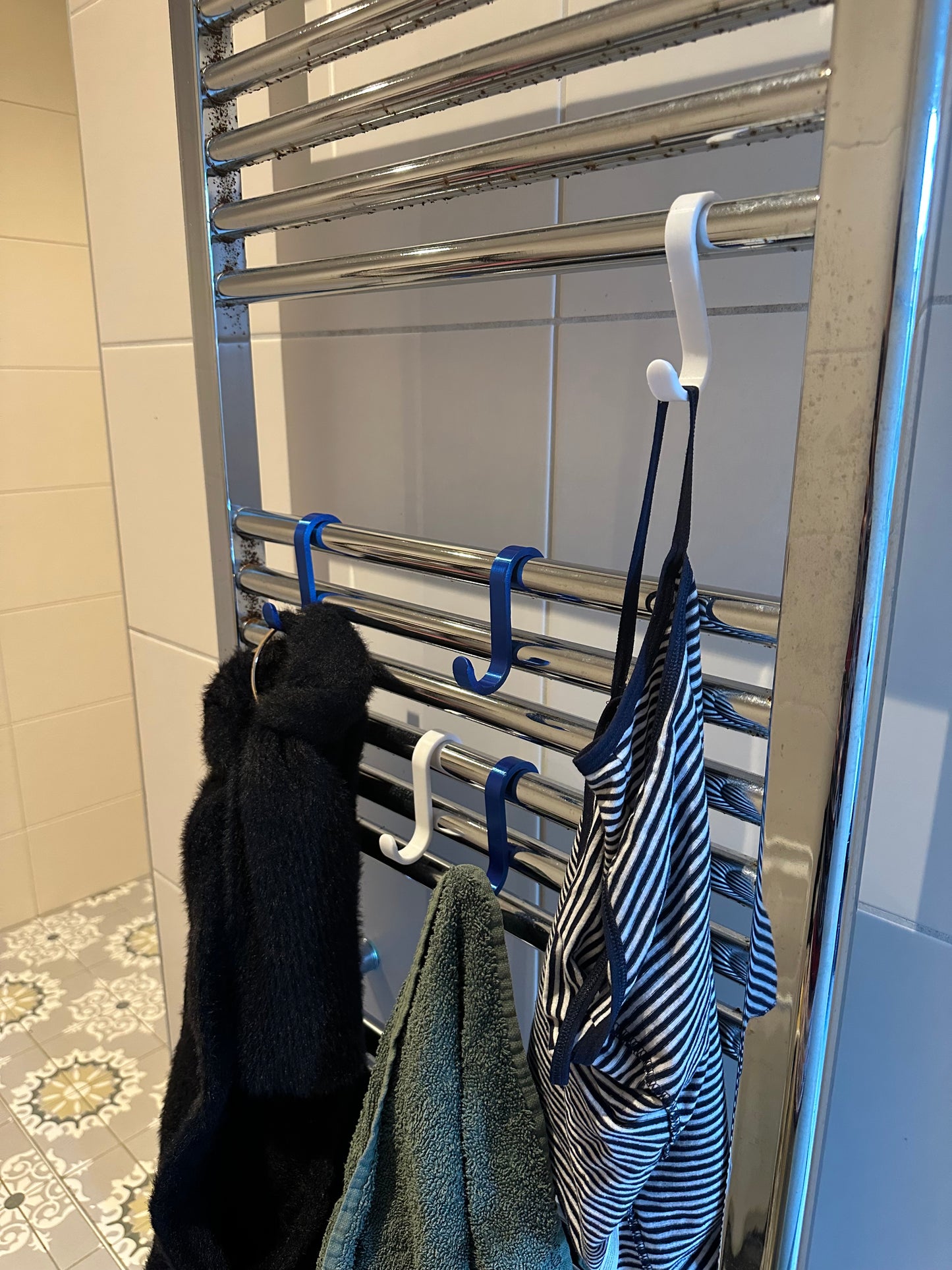 Multifunctionele haak voor badkamer of douche (X10 stuks inbegrepen)